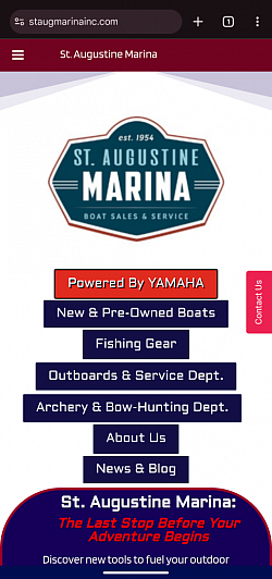 Custom designed and implemented Divi WordPress theme with custom content & SEO integrations.  Web Presence & Marketing Overhaul for St. Augustine Marina, staugmarinainc.com with side by side comparison for case study.