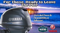 Yamaha co-Op advertising ad created for St. Augustine Marina Inc